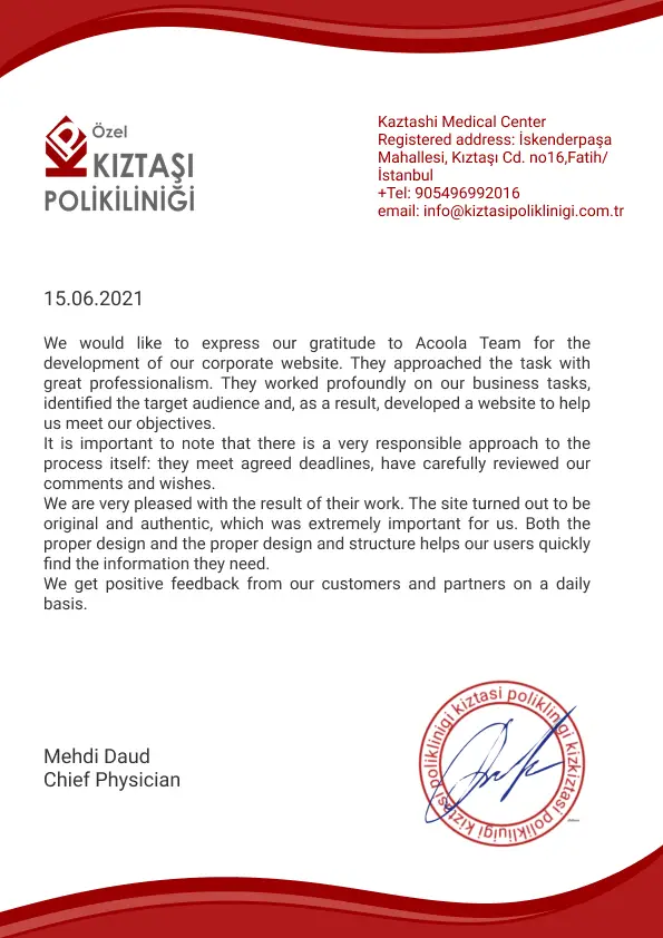 Özel Kıztaşı Polikliniği